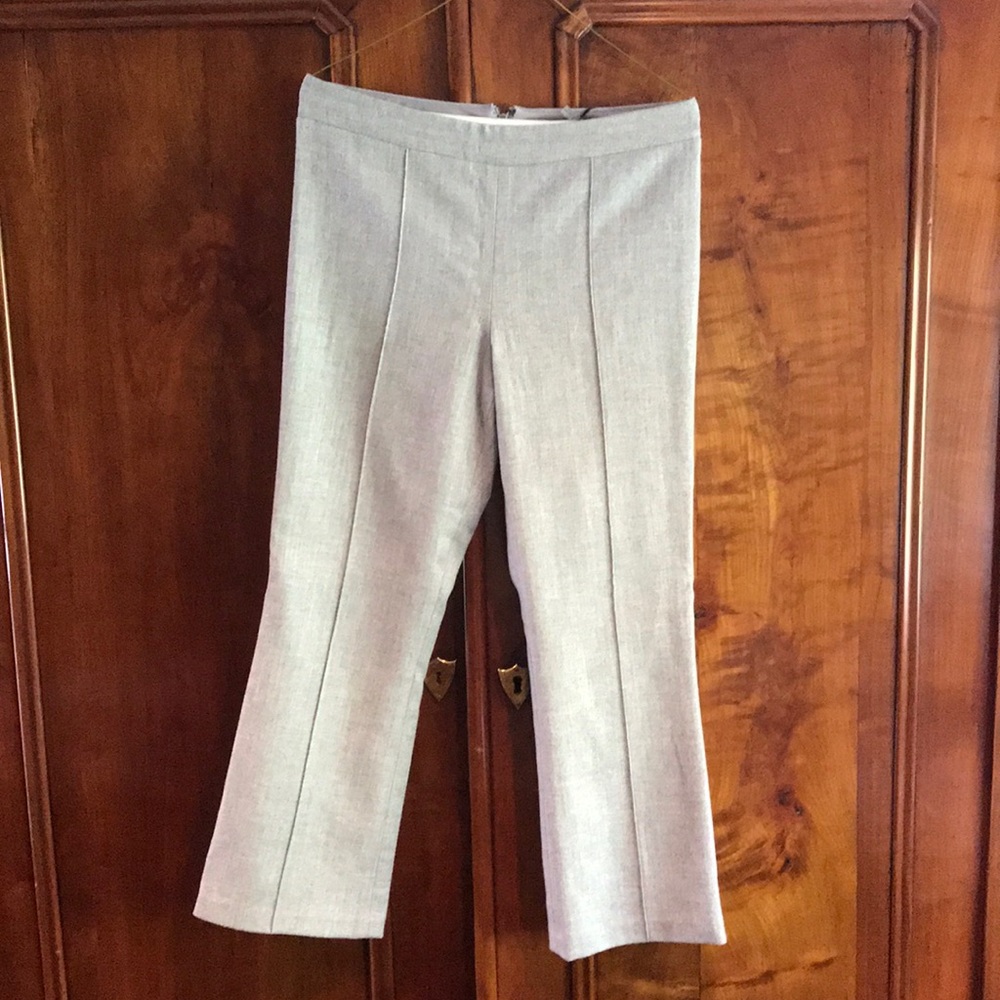 Alice +Olivia grey copped flare trouser